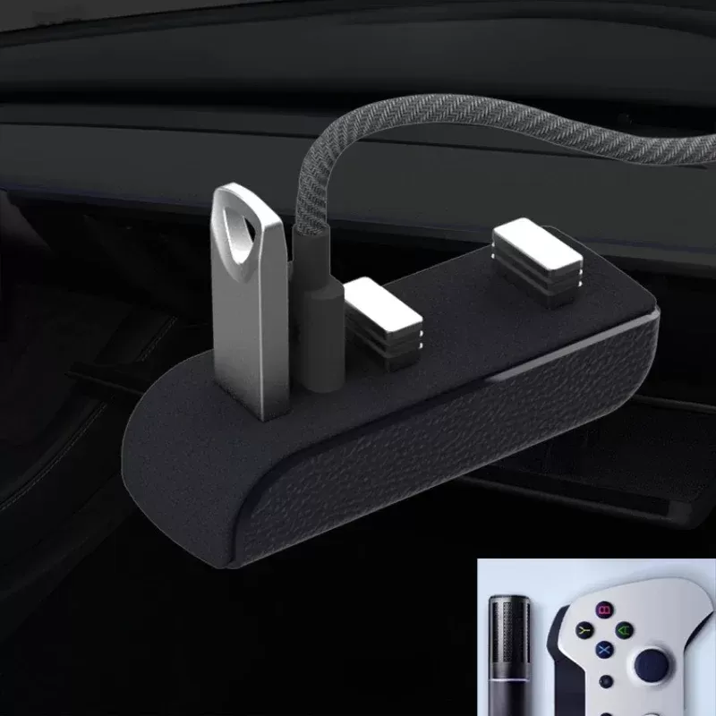 תחנת עגינה לרכב טסלה מודל 3/Y עם USB - תמונה 3
