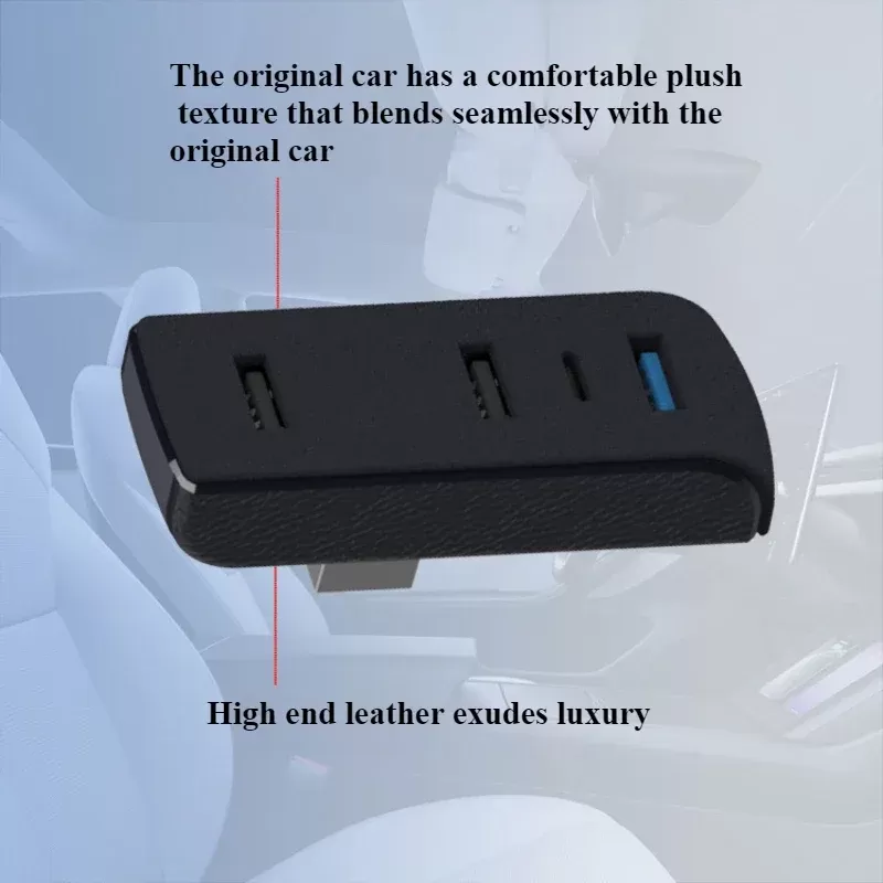 תחנת עגינה לרכב טסלה מודל 3/Y עם USB - תמונה 4