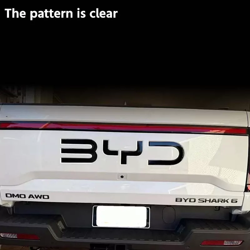 מדבקת לוגו 3D לשקע קדמי BYD Shark 6 - תמונה 5