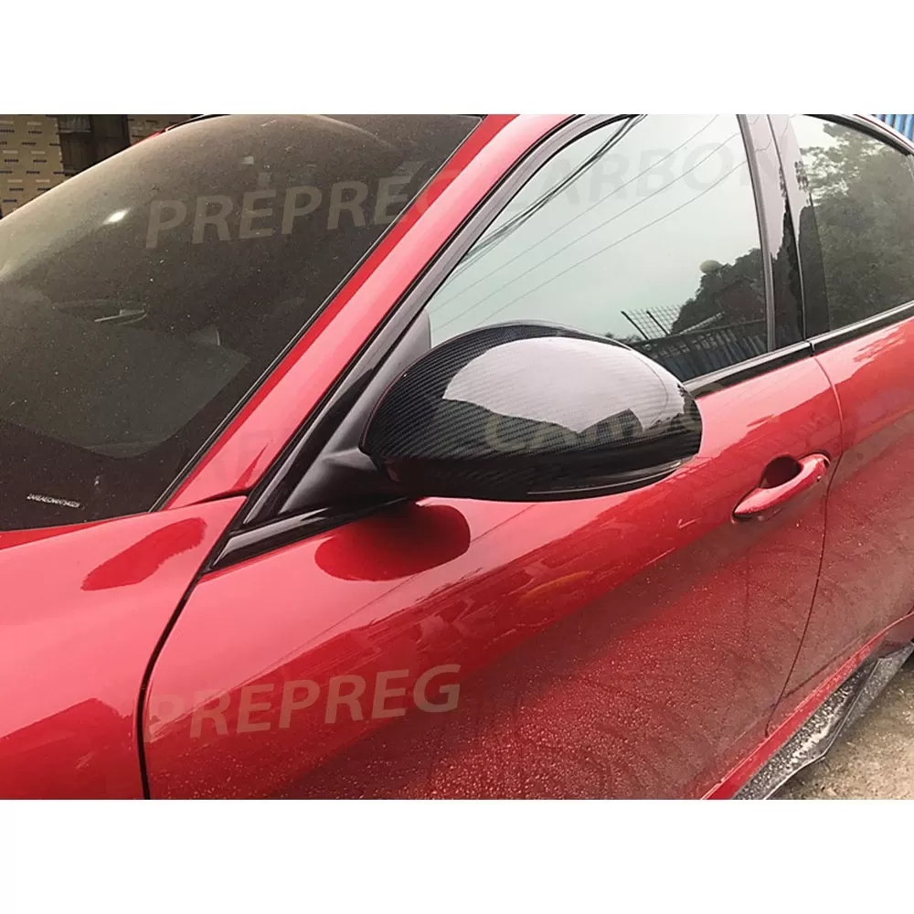 מכסה מראה צד מפיברגלס יבש לאלפא רומיאו ג'וליה - תמונה 6