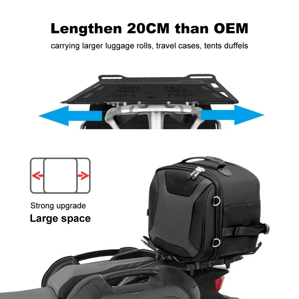 אביזרי אופנוע YAMAHA XTZ - מתקן להגדלת תיקי מטען - תמונה 4