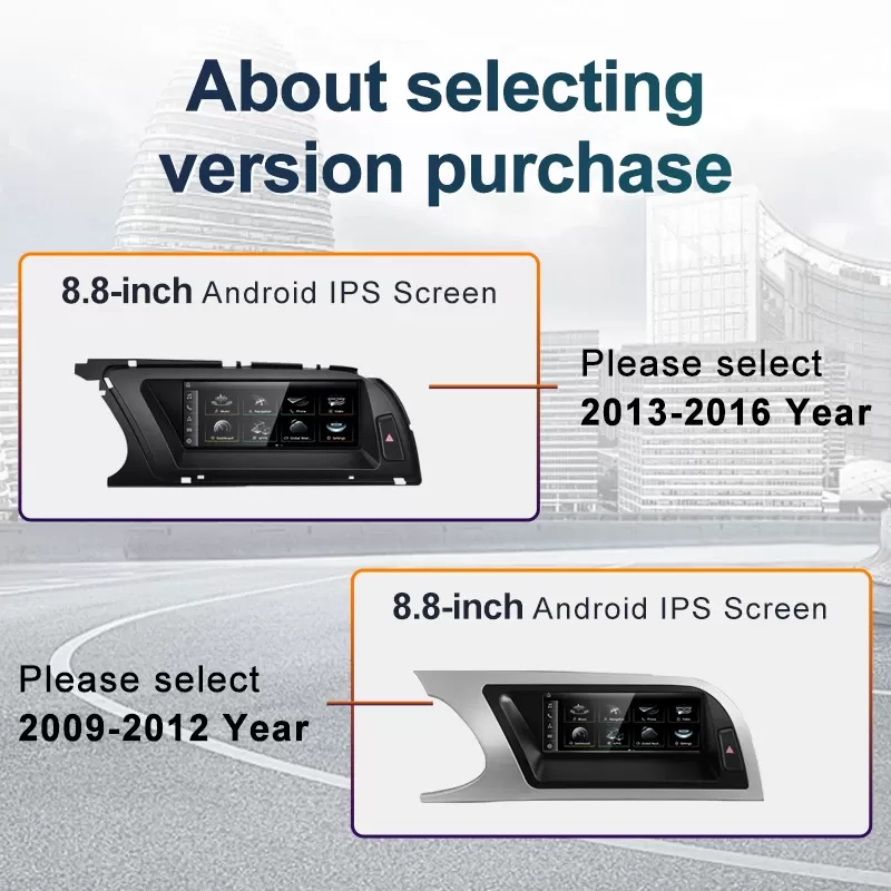 נגן מולטימדיה לרכב עם CarPlay לאודי A4 B8 - תמונה 2