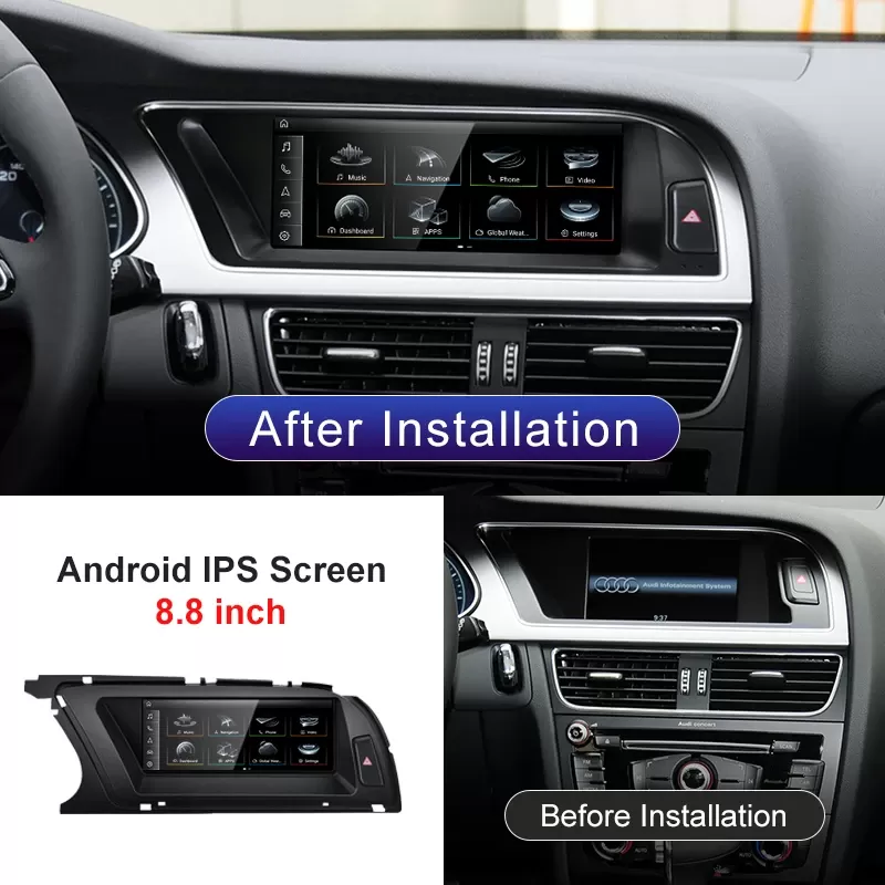 נגן מולטימדיה לרכב עם CarPlay לאודי A4 B8 - תמונה 3