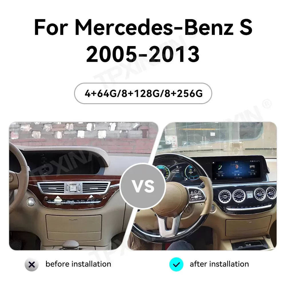 רדיו רכב מולטימדיה לאמרצדס S W221 - תמונה 2