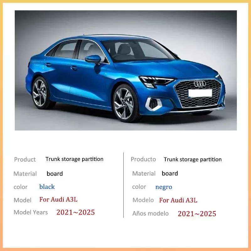 מארגן תא מטען לאודי A3L 2021-2025 - תמונה 2